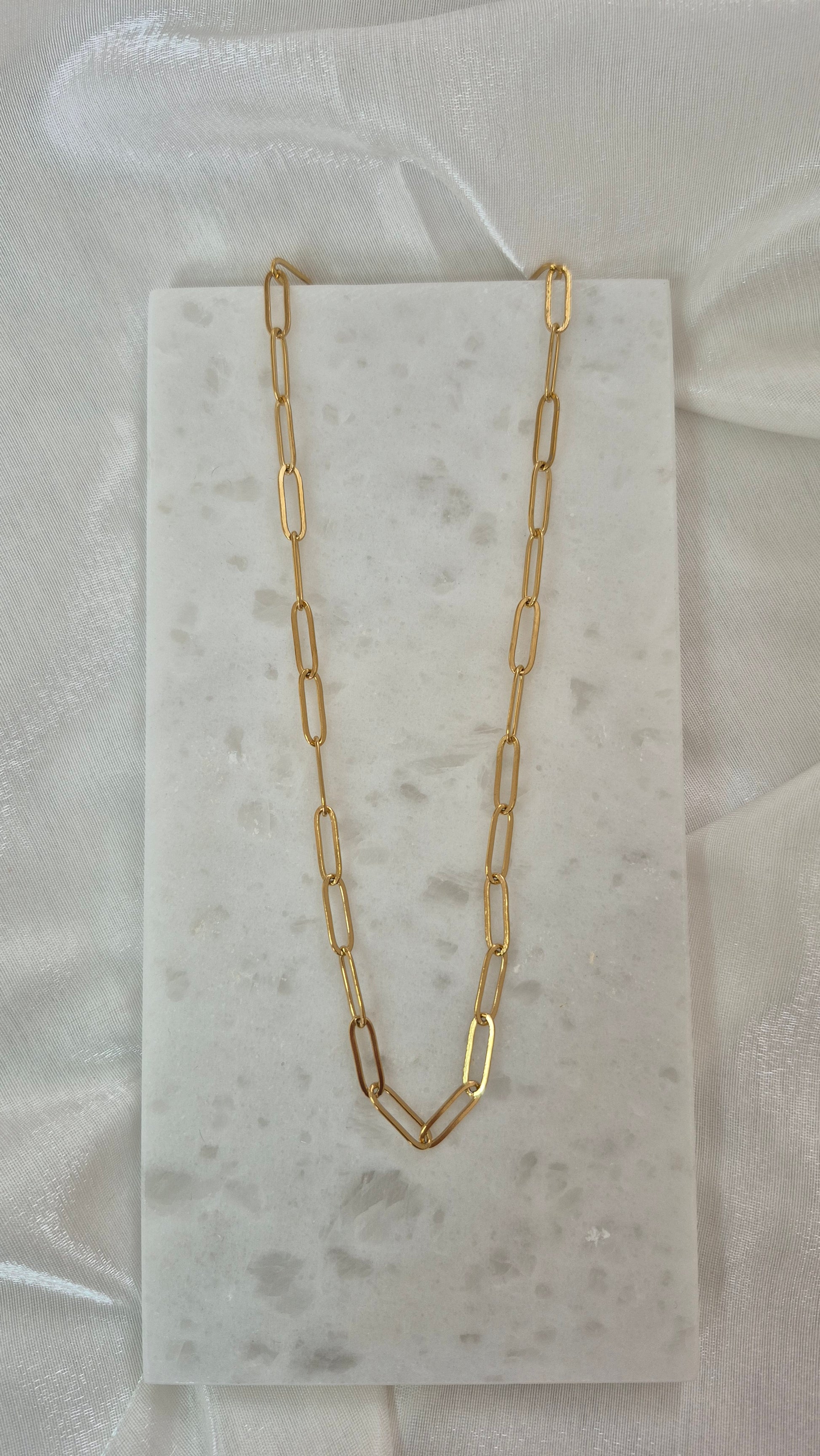 Unisex Çelik Zincir Kolye