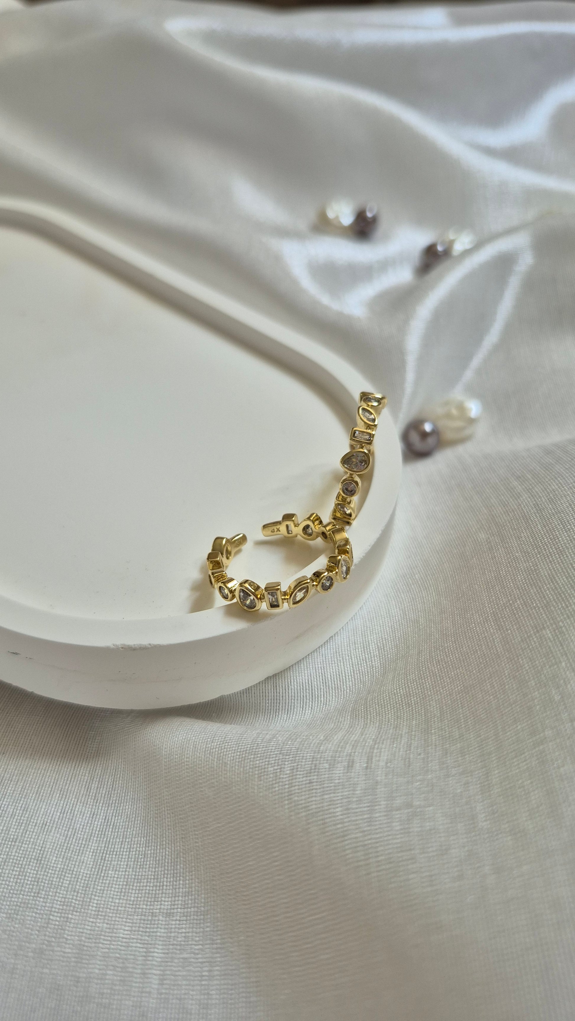 Xuping Damla Taşlı Gold  Yüzük
